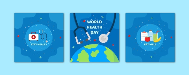 Social media post design for world health day