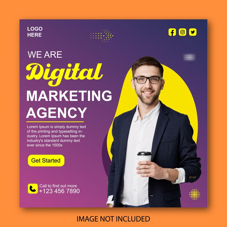 Vector social media post design