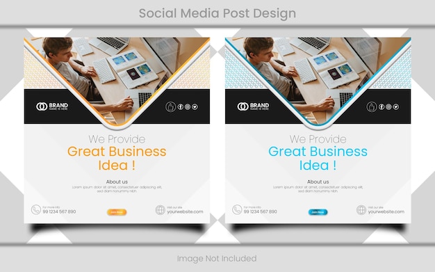 Social media post design