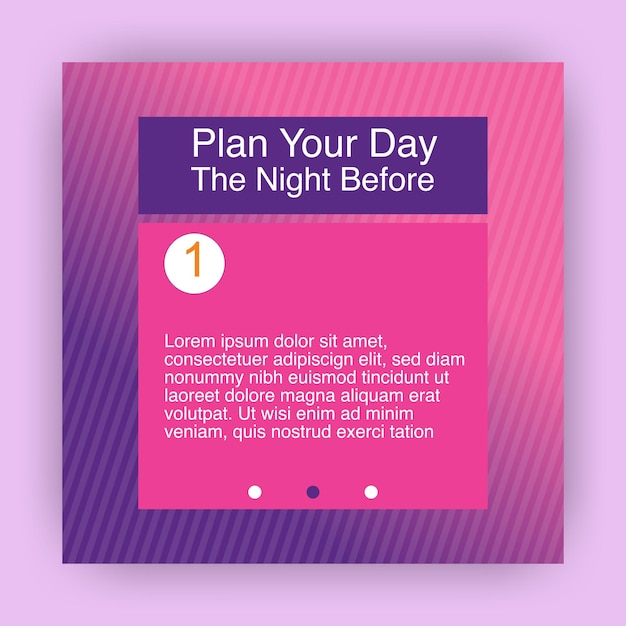 Social media post design