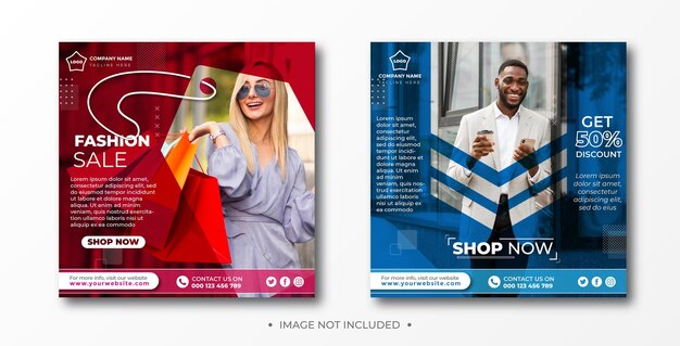Social Media Post Fashion sjabloon
