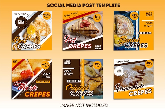 Social Media Post Food Template