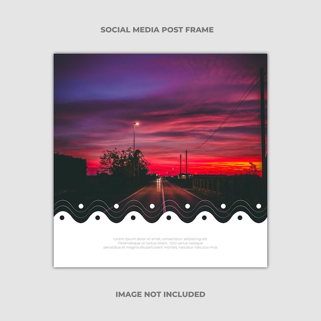 SOCIAL MEDIA POST FRAME