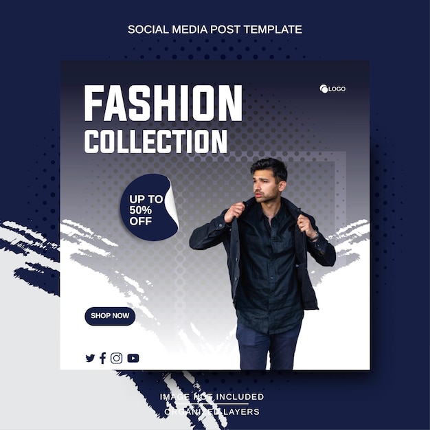 Social media post instagram for fashion store