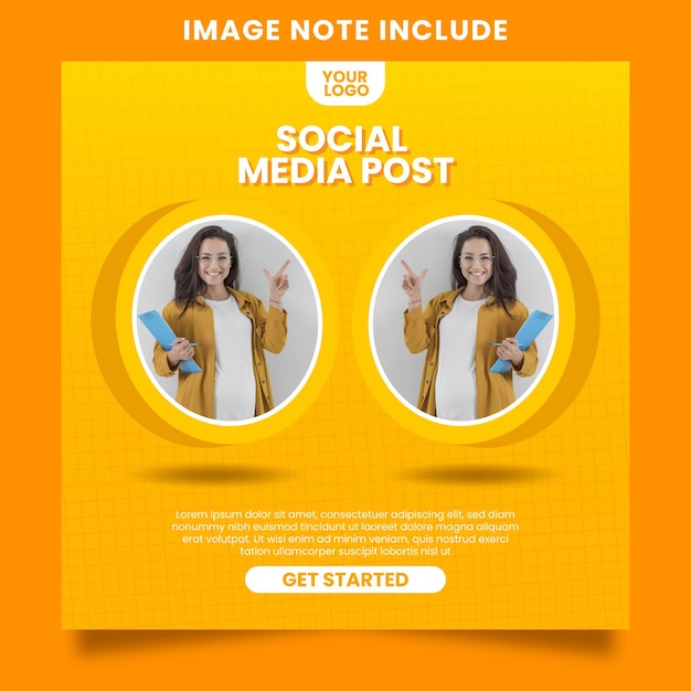 Social media post instagram feed stories template