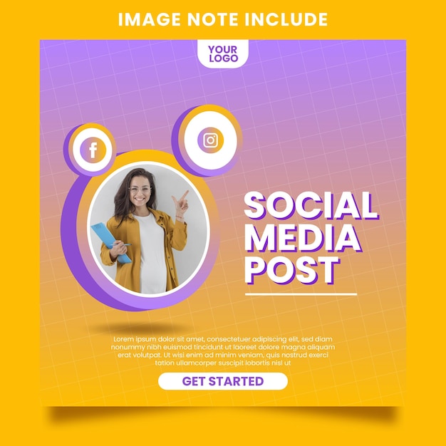 Social media post instagram feed stories template