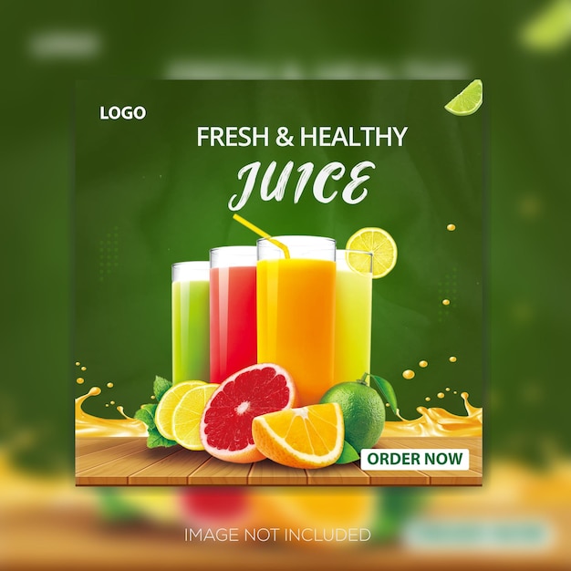 social media post juice design