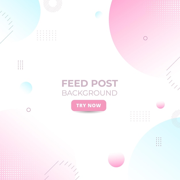 social media post minimalist feed color pink and green circle memphis bastract trendy advert