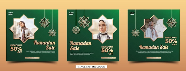 Post sui social media per la promozione della vendita del ramadan