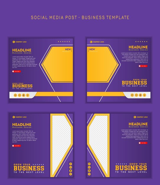Social media post sjabloon modern ontwerp voor zakelijke digitale marketing online banner en poster