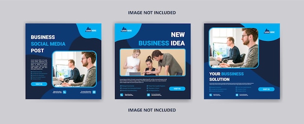 Social media post template for business promotion