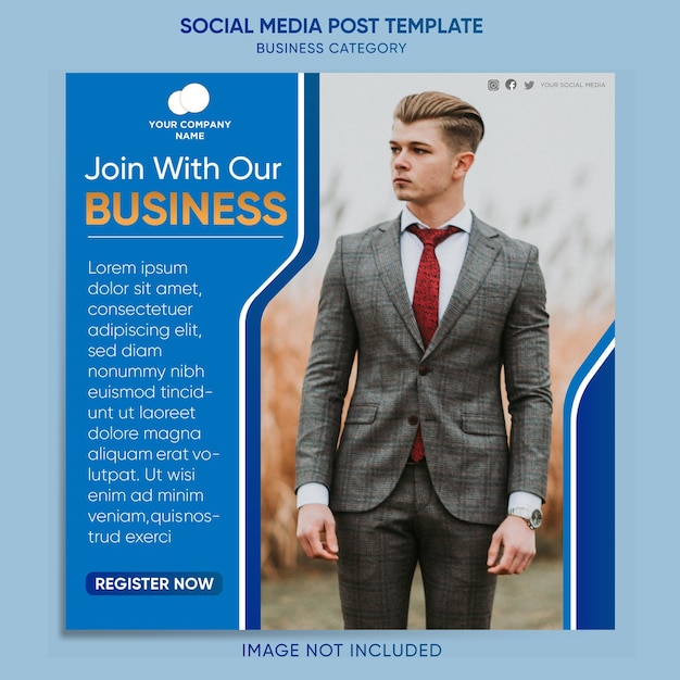 Social Media Post Template Business