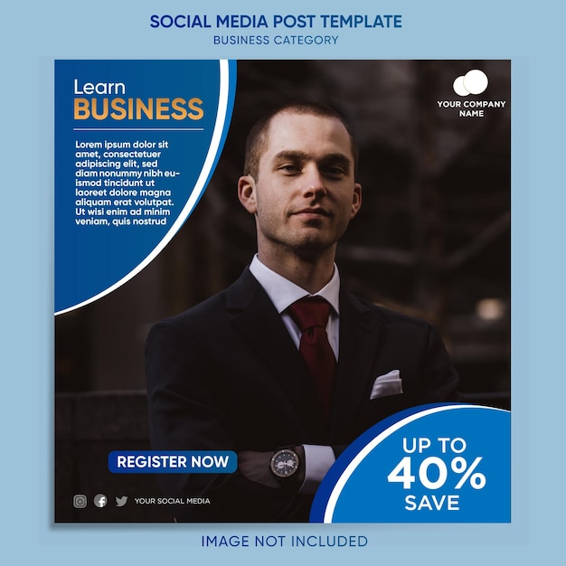 Social Media Post Template Business