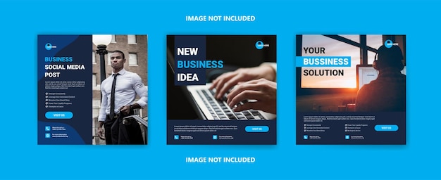 ビジネスプロモーションのためのソーシャルメディア投稿テンプレート