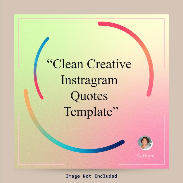 social media post template instagram