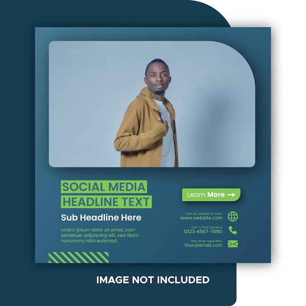 Vector social media post template