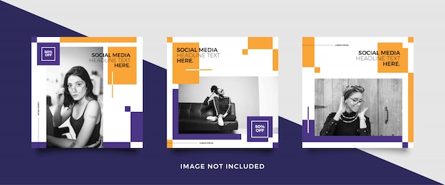 Social media post template