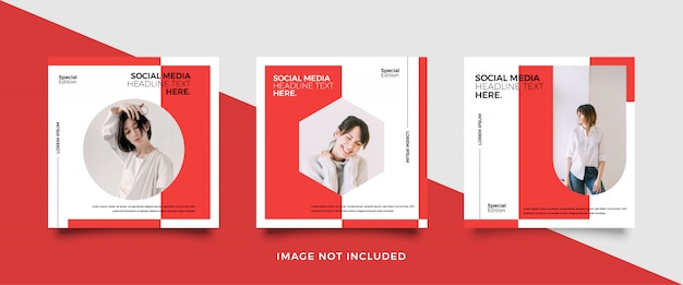 Social media post templates