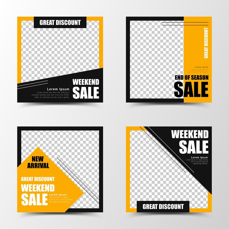 Vector social media post with tough image