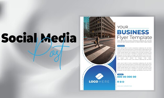 Social media poster design for business