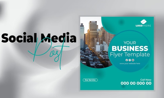 Social media poster design for business