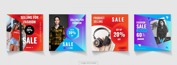 Vector 소셜 미디어 포스터 디자인