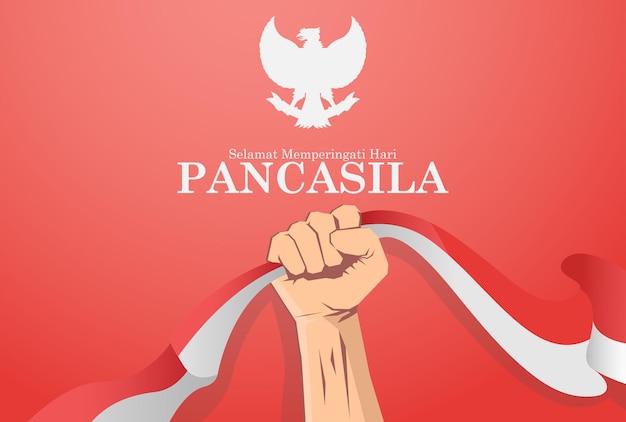 social media poster Selamat hari pancasila betekent gelukkige Pancasila-dag