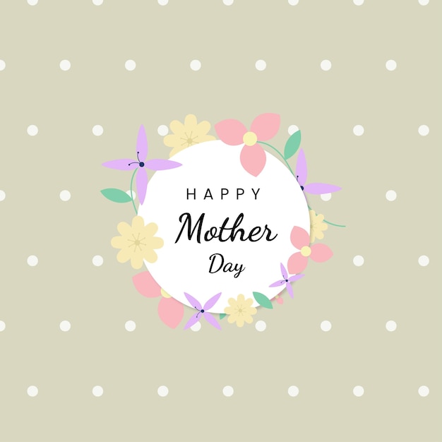 Vector social media posts congratulating mother's day