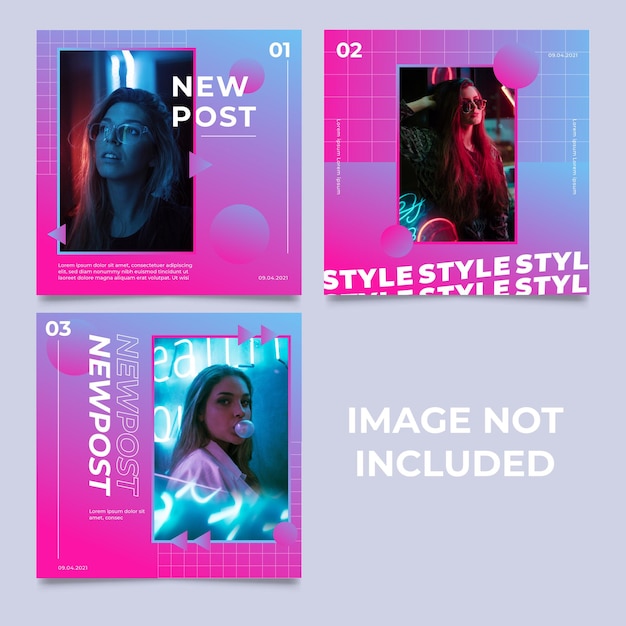 social media posts template