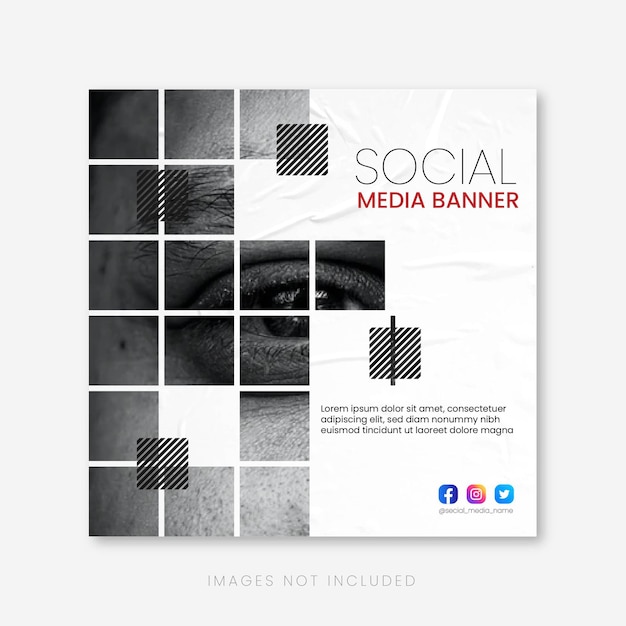 Vector social media posts template