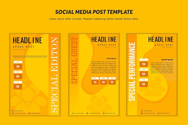 Social media postsjabloon modern ontwerp voor digitale marketing online of postermarketingsjabloon