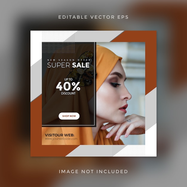 Social media sale banner