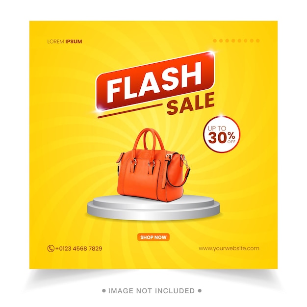 Social media-sjabloon voor Flash-verkoop