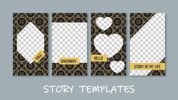 Social Media Story Templates Collection