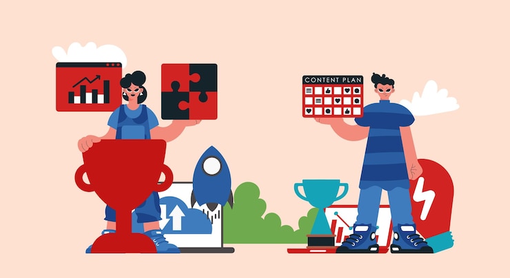 Vector social media substance creation bunch organizing an charming substance passing on calendar to weave stories of engagement and connectio