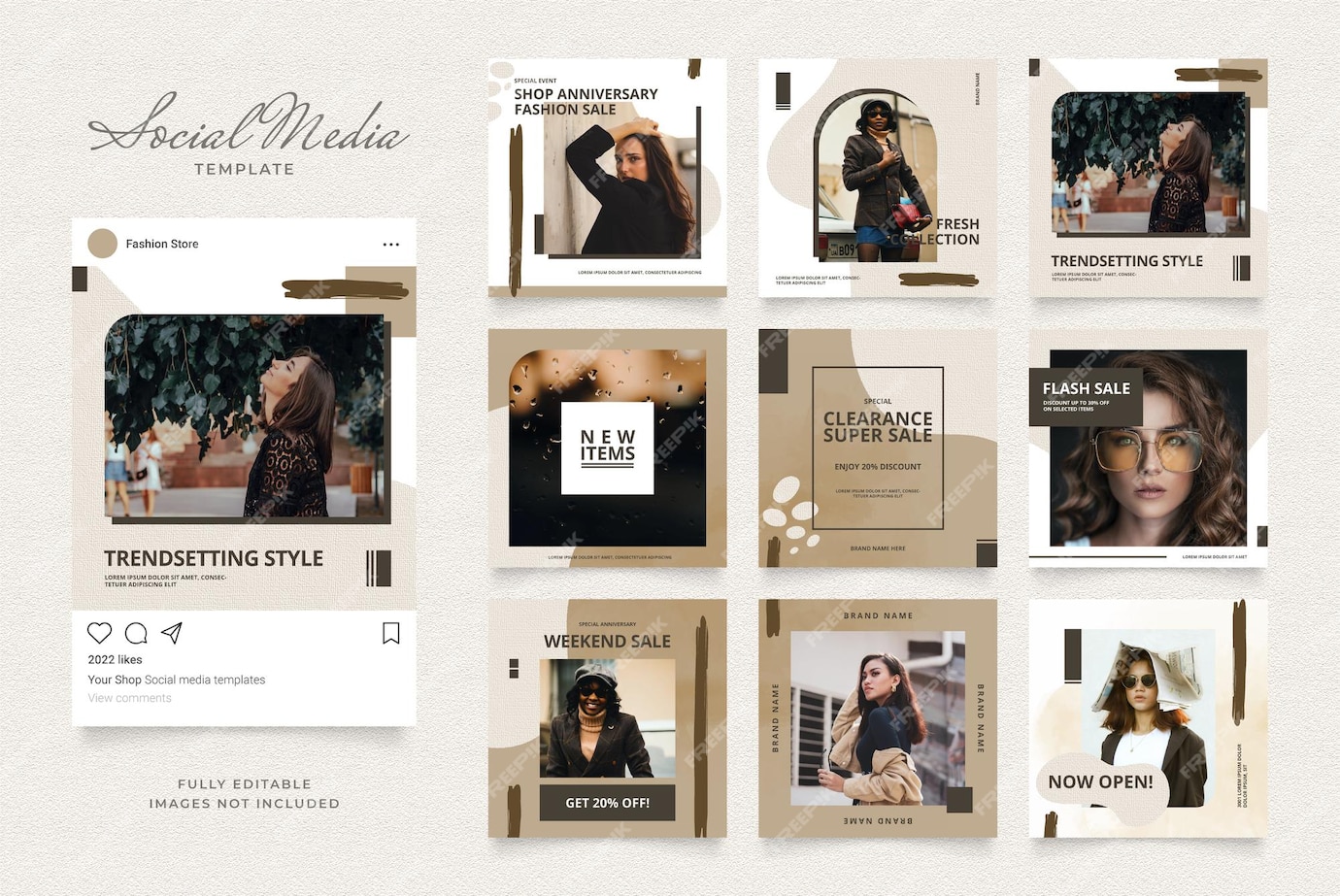 Premium Vector | Social media template banner blog fashion sale promotion.