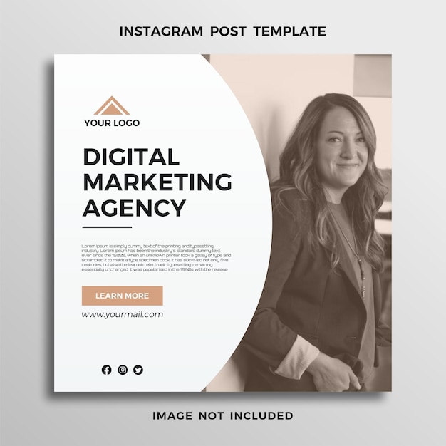 social media template instagram post