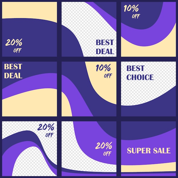 Social media template post promotion