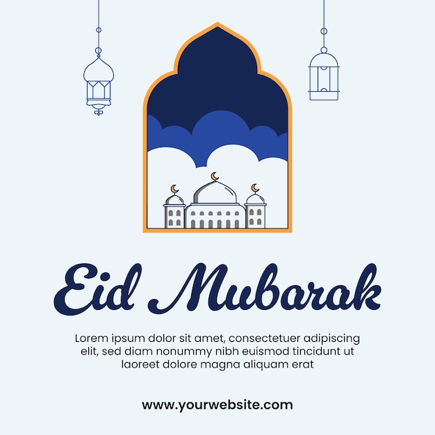 Social media template for Ramadan and Eid Day