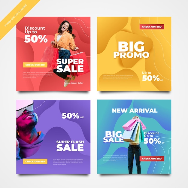 social media template for shopping sale