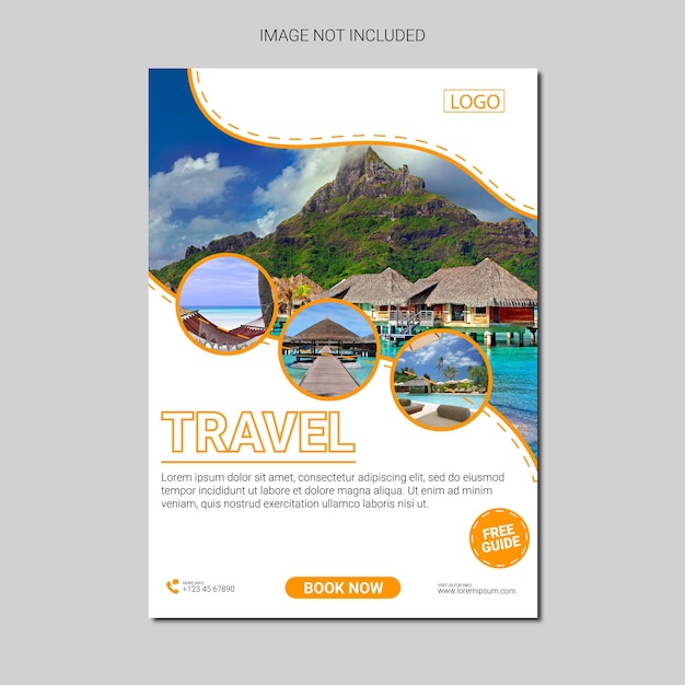 social media template simple and clean travel tour