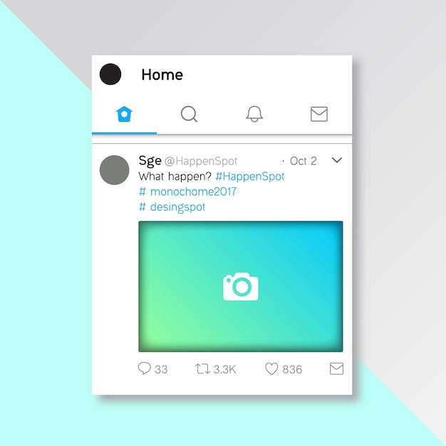 Social media template