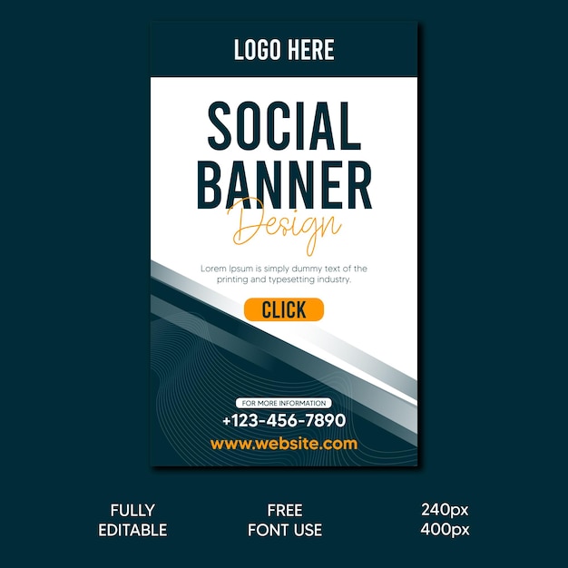 Social media template