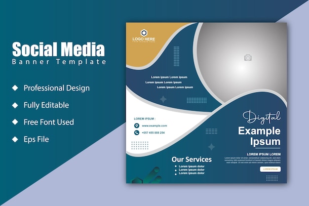 Social media template