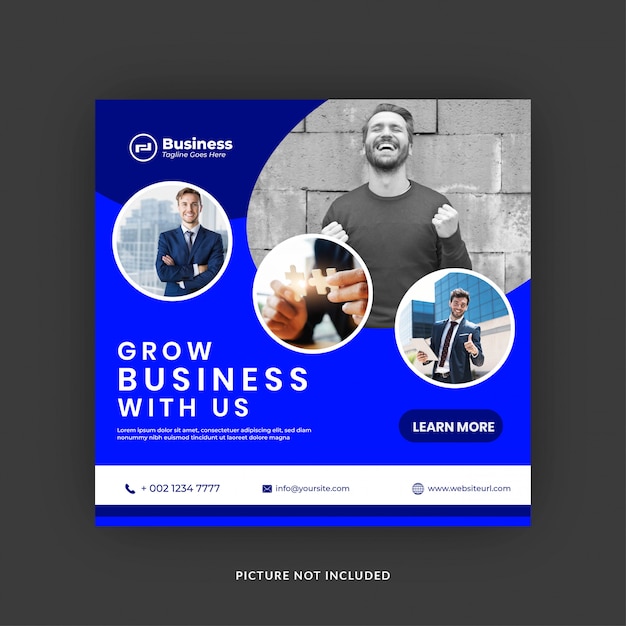 Vector social media templates