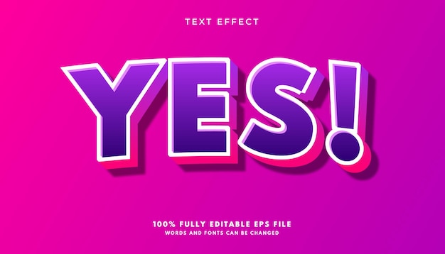 Social media text effect editable