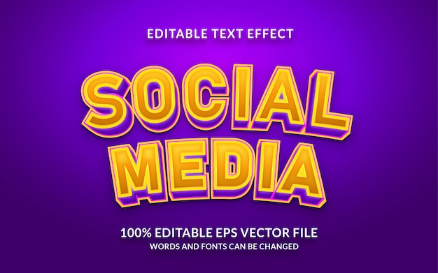 Social Media text effect