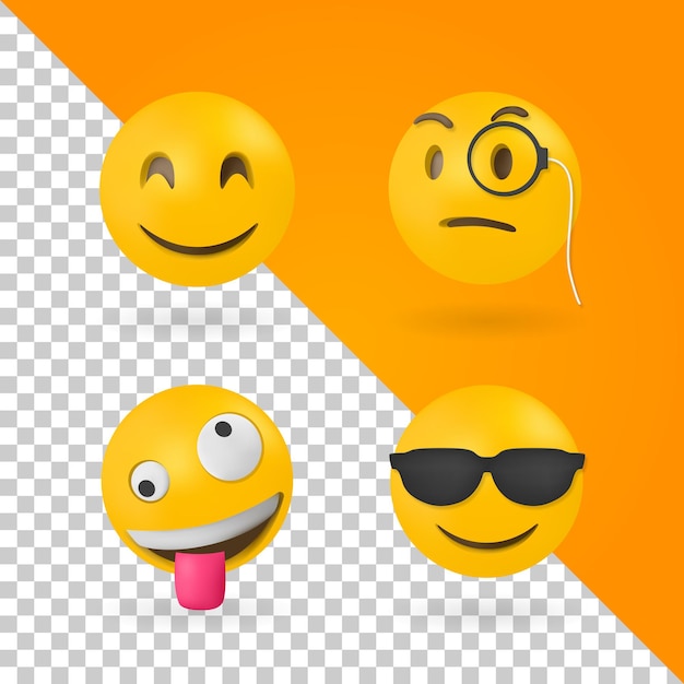 Emoji vettoriali di social media