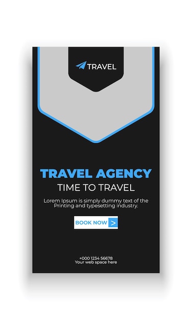 Social media verhaal vakantie banner van reisbureau