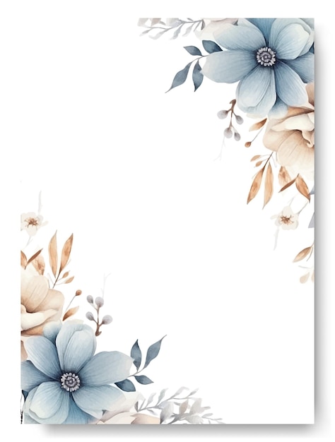 Social media watercolor floral wedding invitation card template set Pink peony wedding invitation
